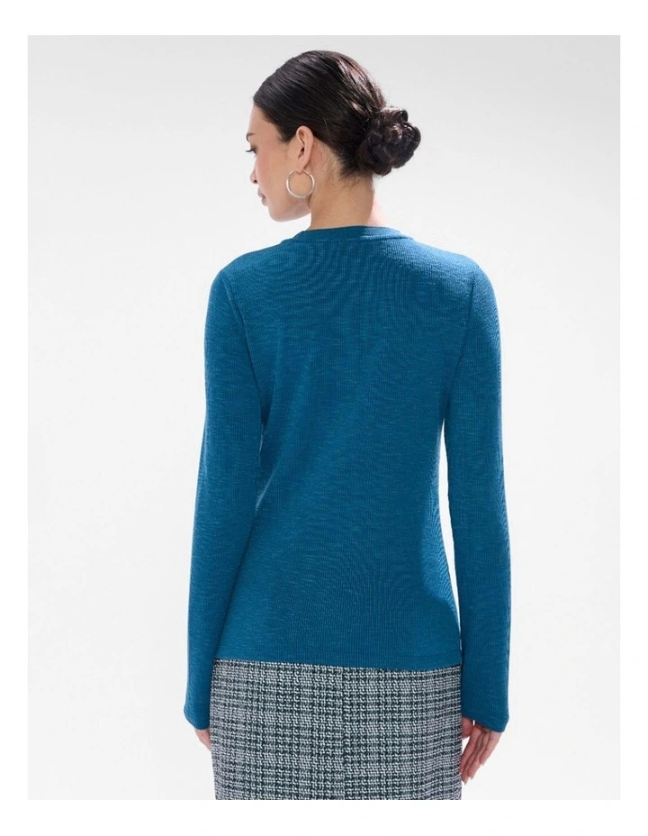 Let's Groove Top in Teal image 3