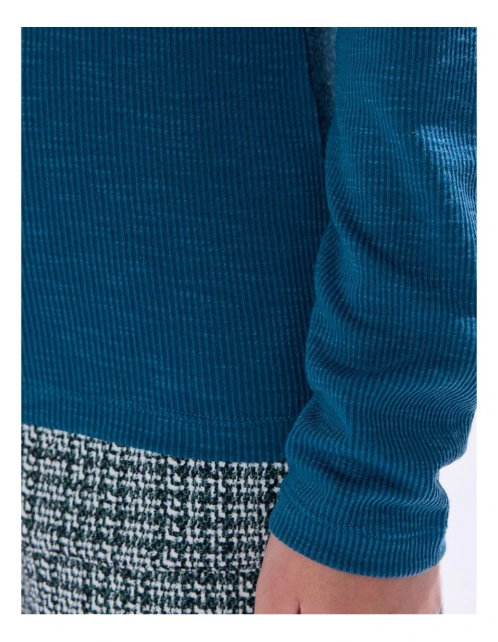 Let's Groove Top in Teal image 3