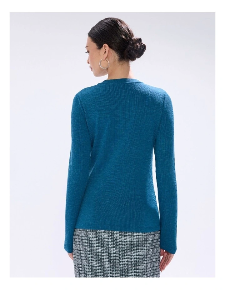 Let's Groove Top in Teal image 4