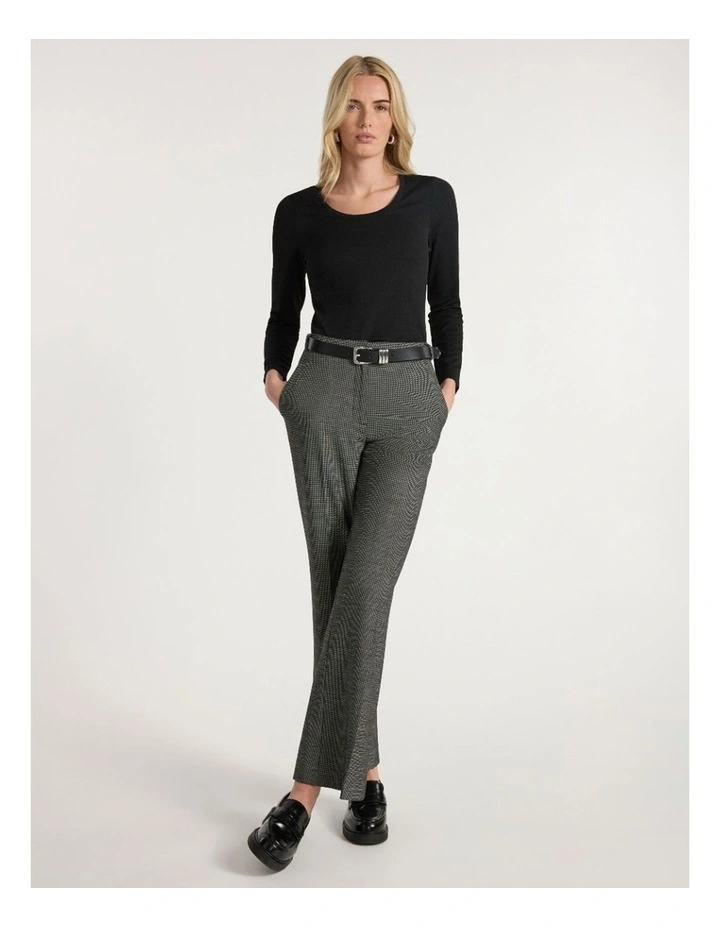 Chloe Textured Top in Black image 1
