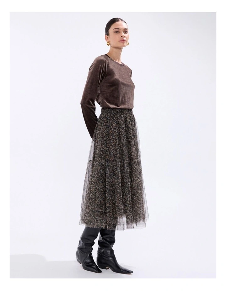 Vini Velvet Top in Espresso image 1