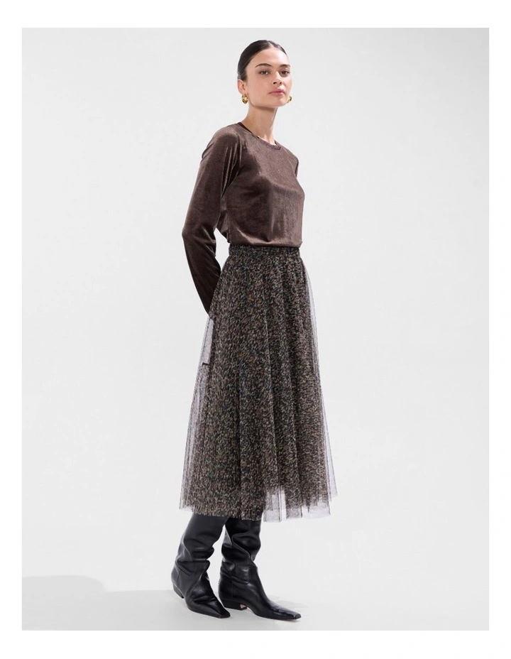 Vini Velvet Top in Espresso image 2