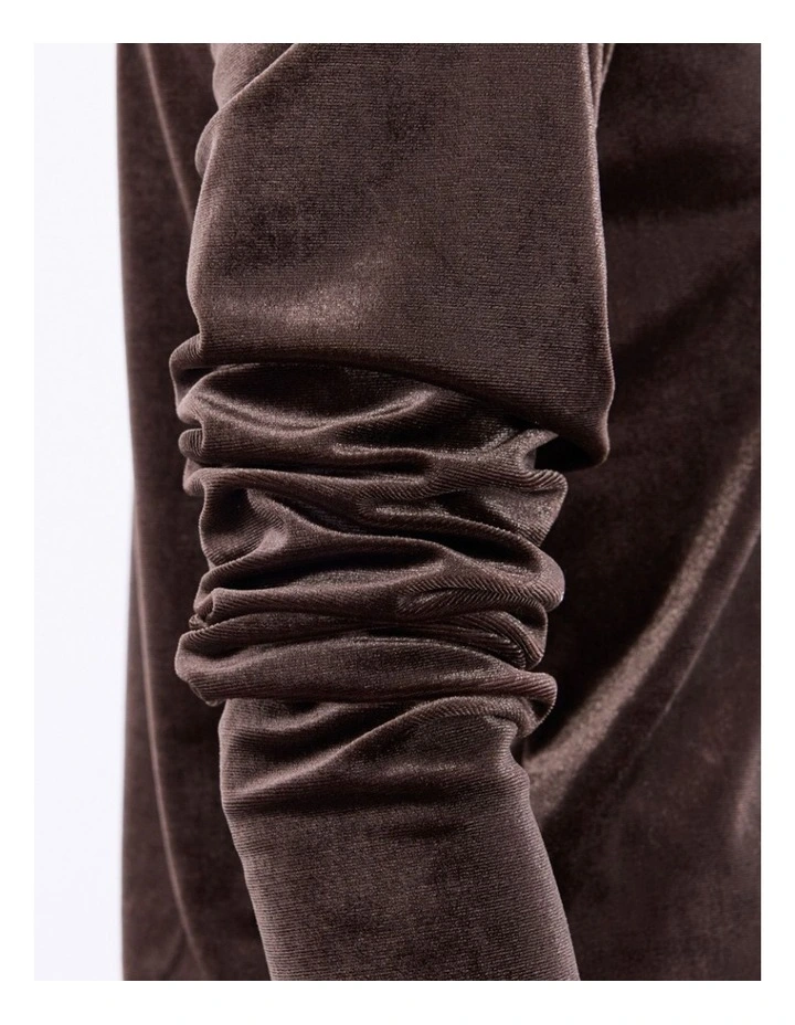 Vini Velvet Top in Espresso image 3