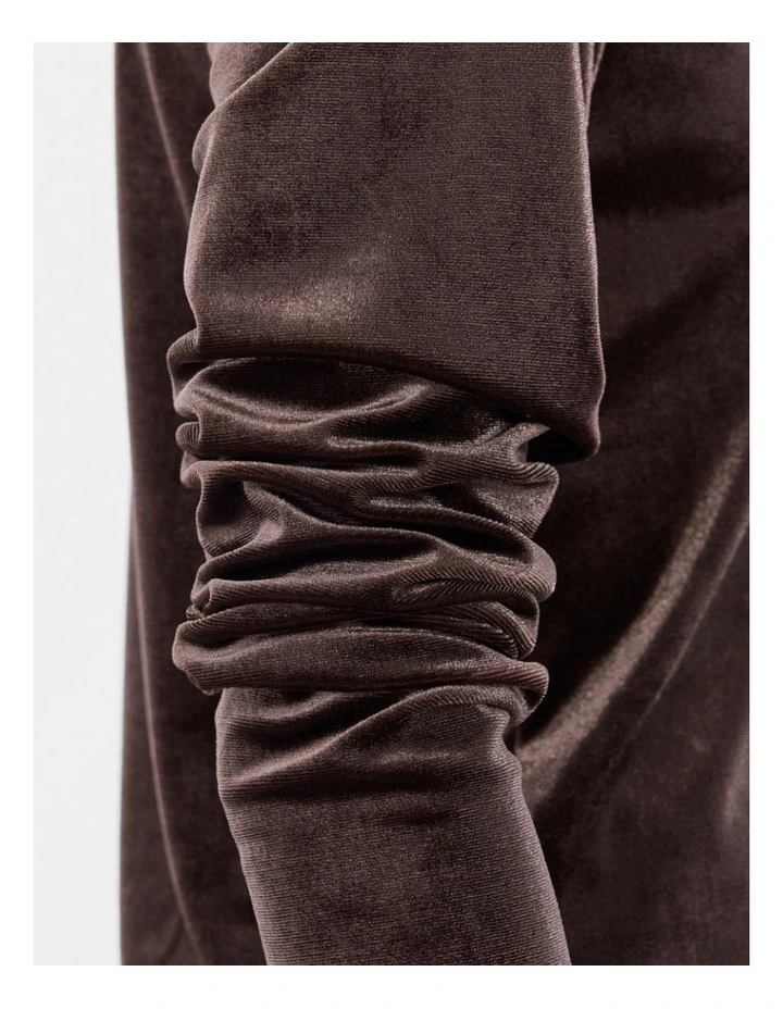 Vini Velvet Top in Espresso image 4