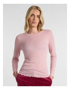 Ginny Babywool Top in Pink Orchid