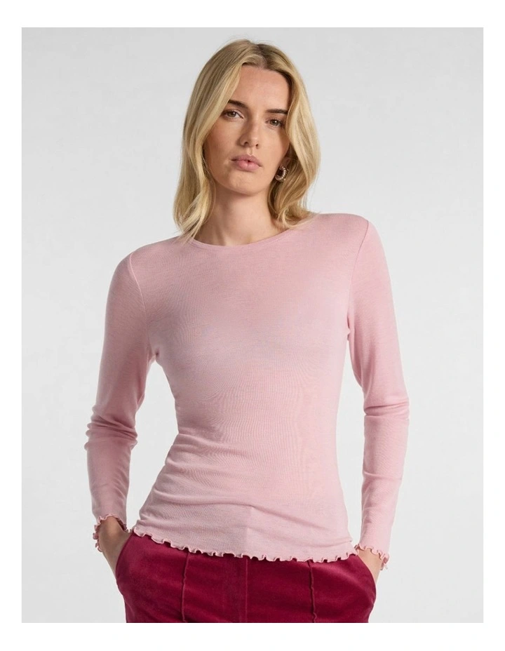 Ginny Babywool Top in Pink Orchid image 1