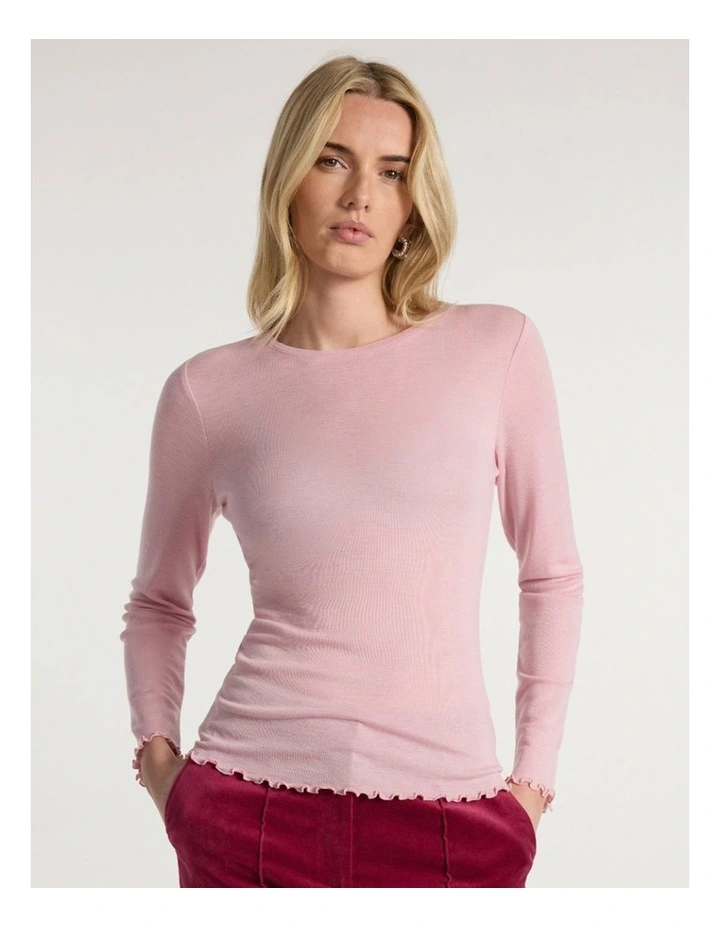 Ginny Babywool Top in Pink Orchid image 2