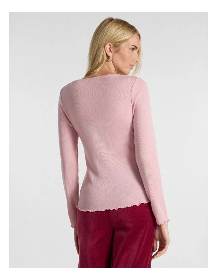 Ginny Babywool Top in Pink Orchid image 3