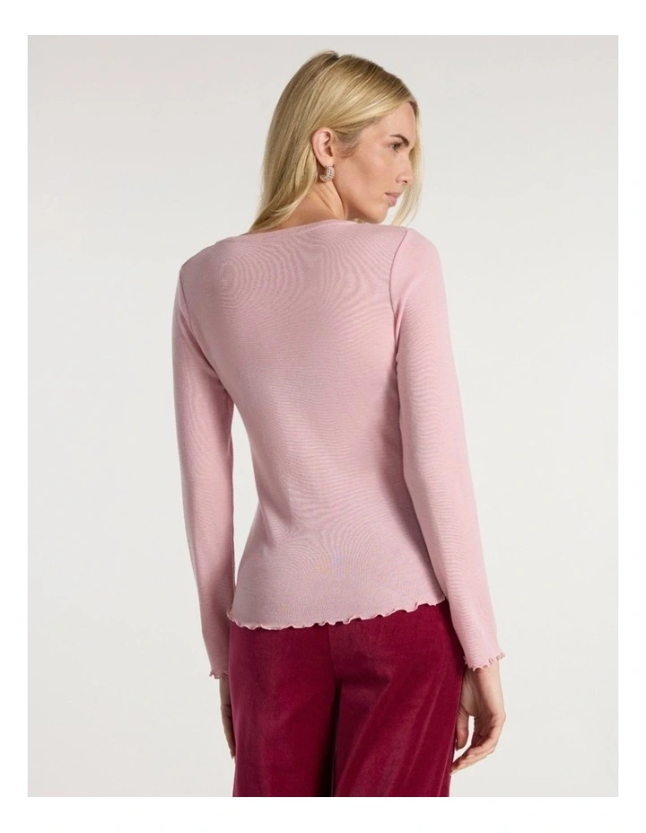 Ginny Babywool Top in Pink Orchid image 4