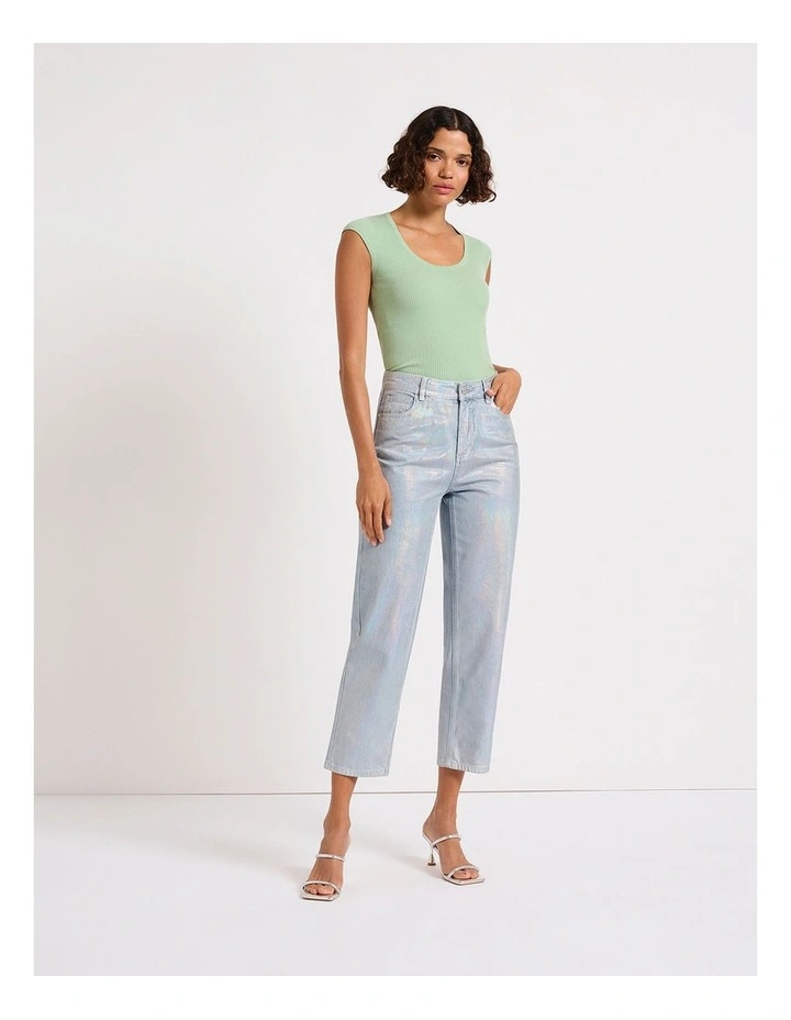 Heroes Rib Knit Top in Paradise image 1