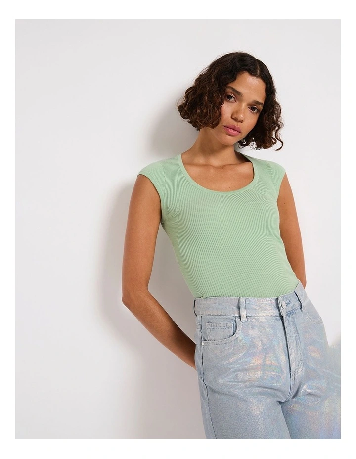 Heroes Rib Knit Top in Paradise image 2