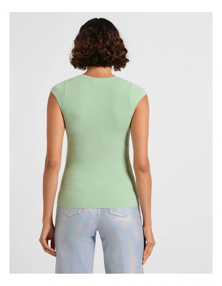 Heroes Rib Knit Top in Paradise image 3