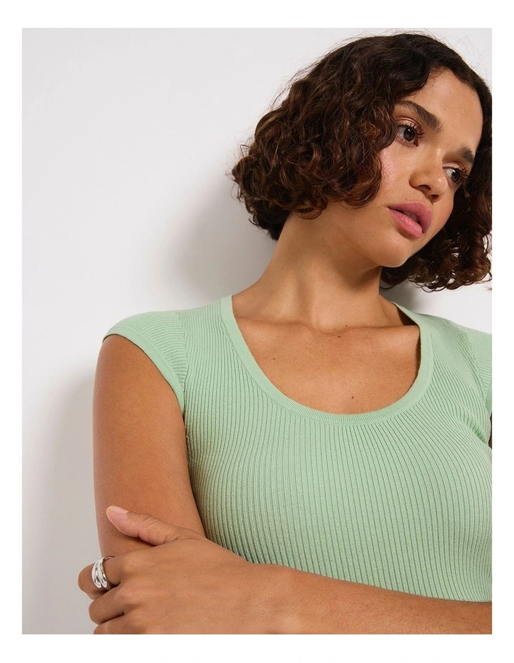 Heroes Rib Knit Top in Paradise image 4
