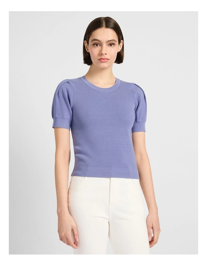 Kent Rib Knit in Denim Blue image 1