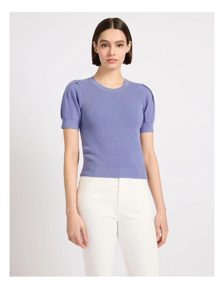 Kent Rib Knit in Denim Blue image 2