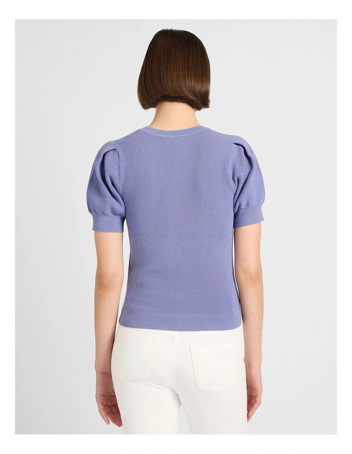 Kent Rib Knit in Denim Blue image 3