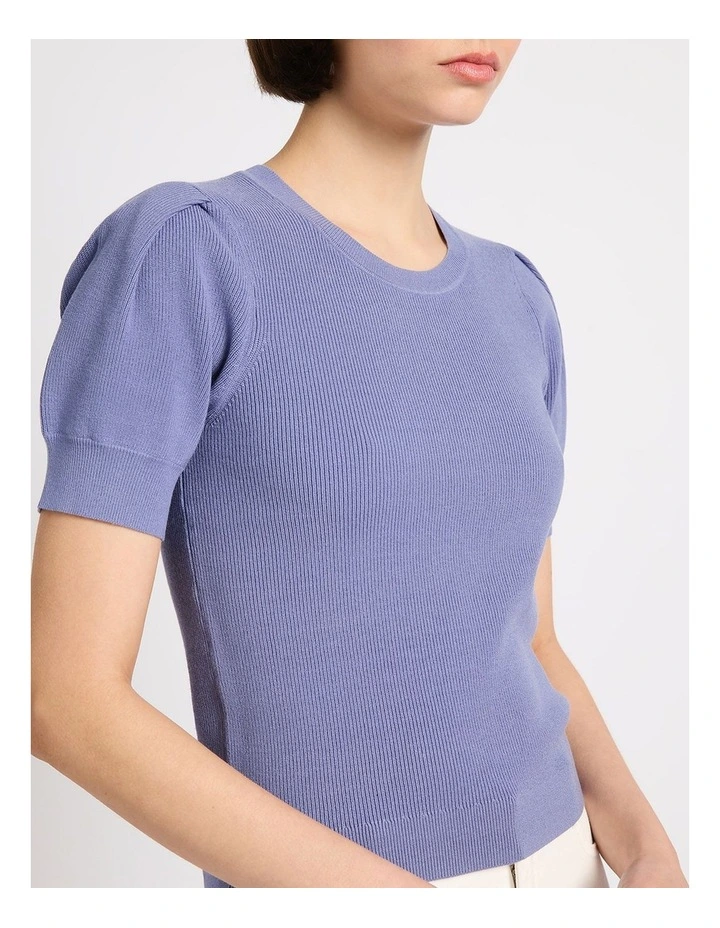 Kent Rib Knit in Denim Blue image 4