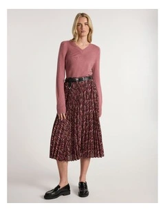 Superstar Sequin Knit in Wood Rose