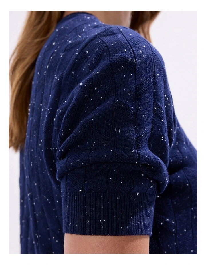 Thorns And Roses Speckle Knit in Midnight image 2