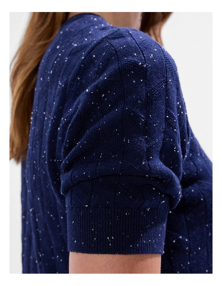 Thorns And Roses Speckle Knit in Midnight image 4