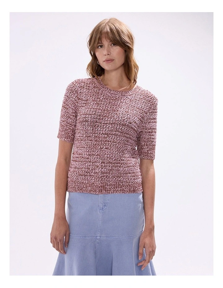 Glass Castle Knit in Blush Multi image 3