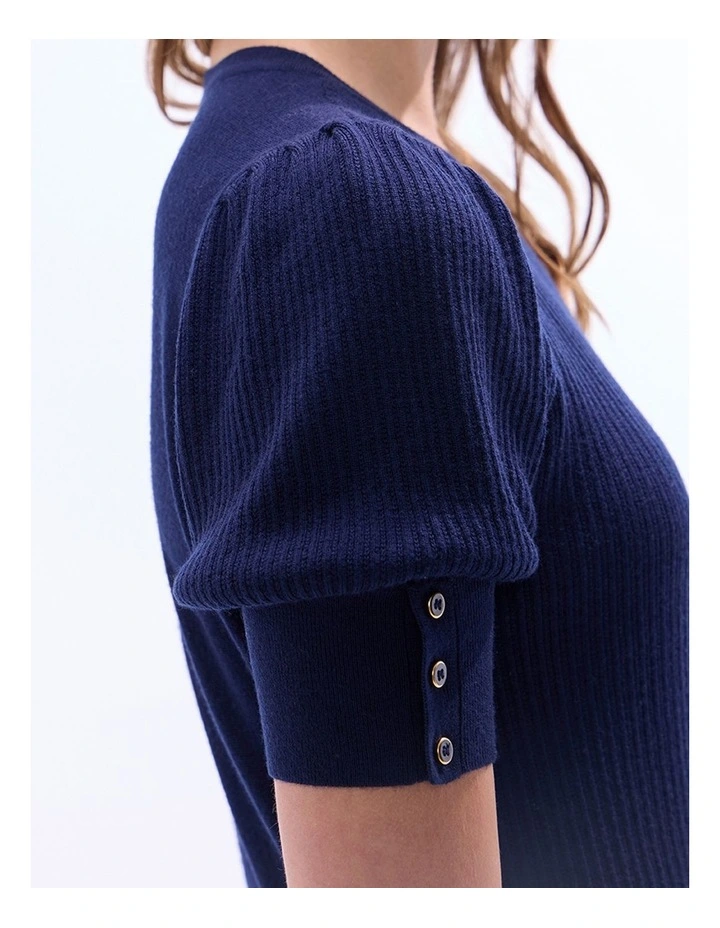 Clare Merino Knit in Midnight image 3