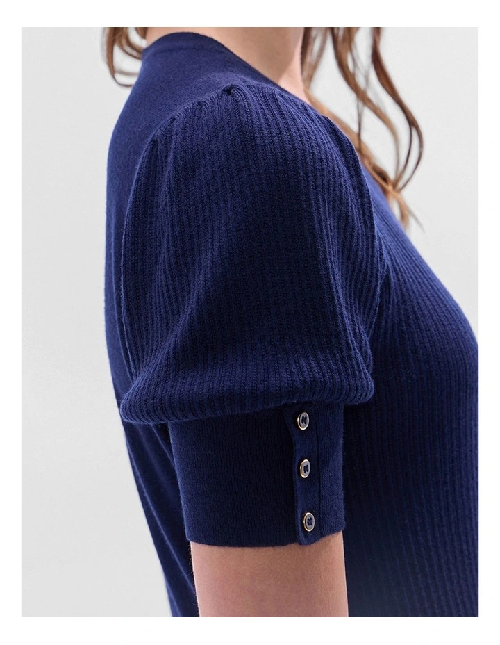 Clare Merino Knit in Midnight image 4
