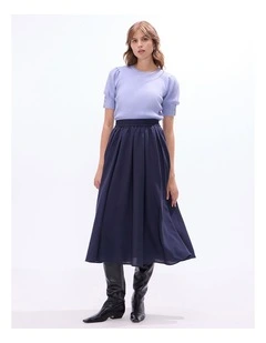 Clare Merino Knit in Pearl Blue