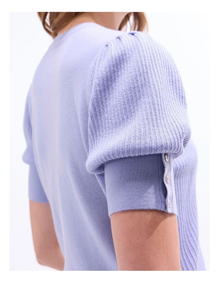 Clare Merino Knit in Pearl Blue image 3
