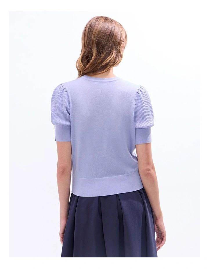 Clare Merino Knit in Pearl Blue image 4