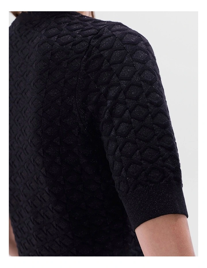 Shimmer Flames Knit in Black image 4