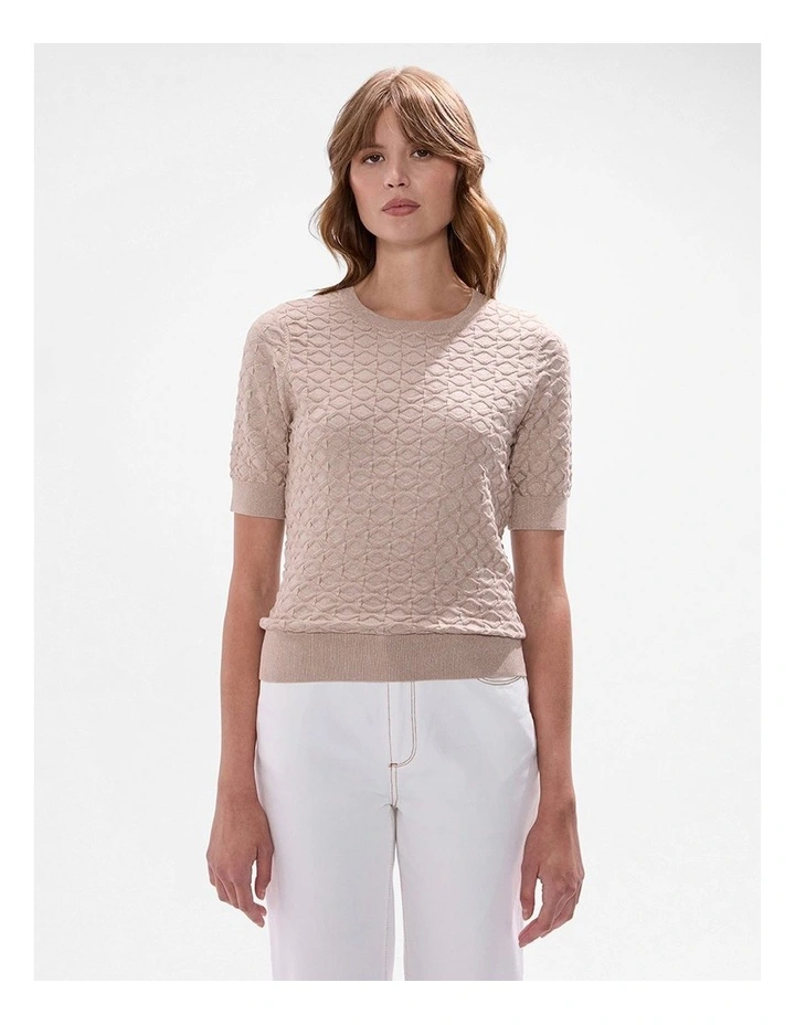 Shimmer Flames Knit in Champagne image 1