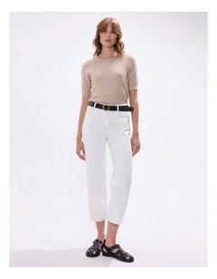 Shimmer Flames Knit in Champagne