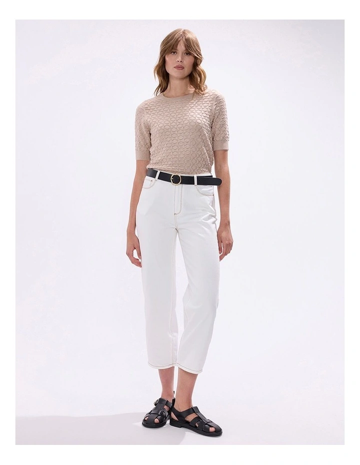 Shimmer Flames Knit in Champagne image 1