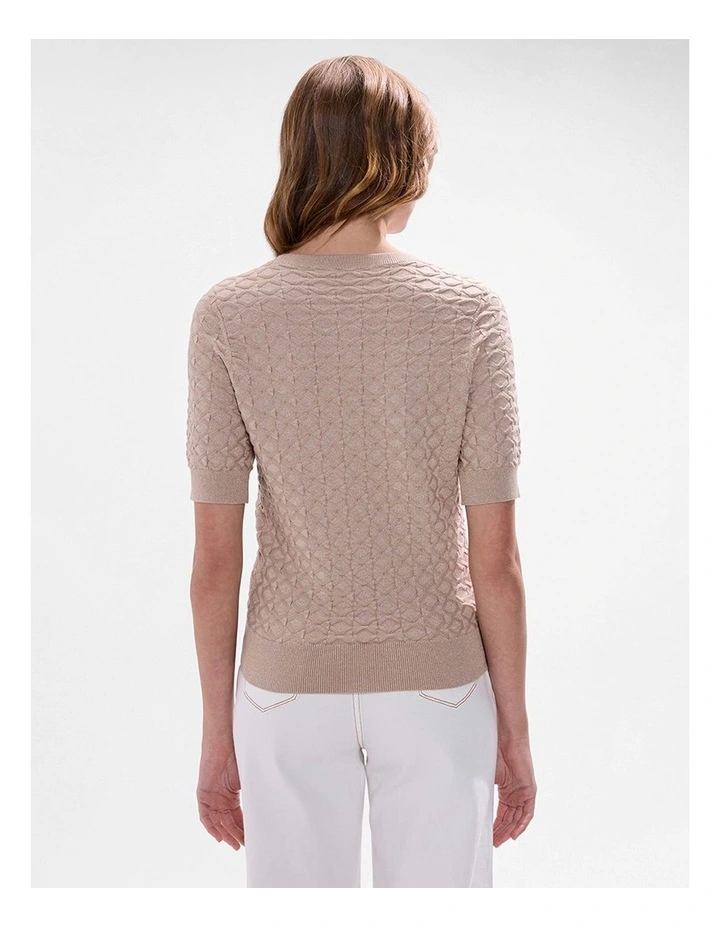 Shimmer Flames Knit in Champagne image 3