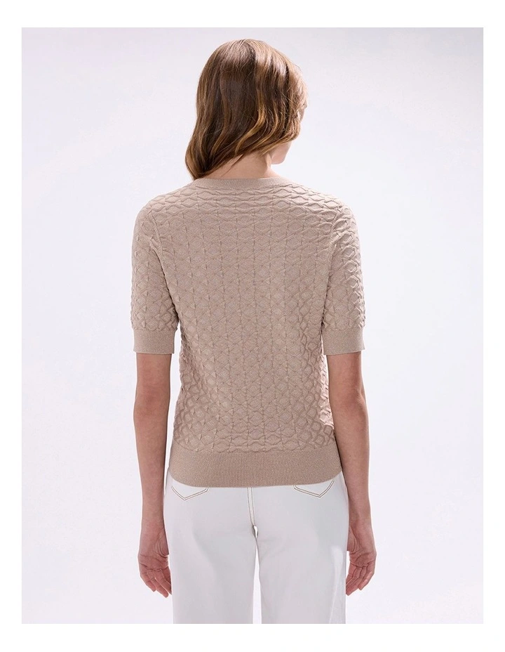 Shimmer Flames Knit in Champagne image 4