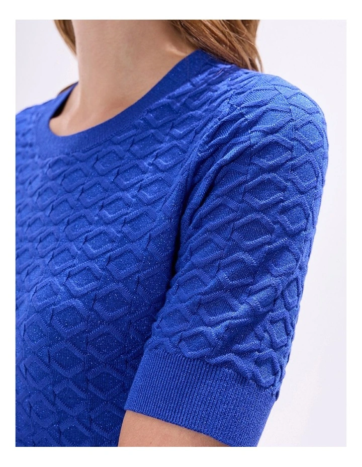 Shimmer Flames Knit in Royal Blue image 2