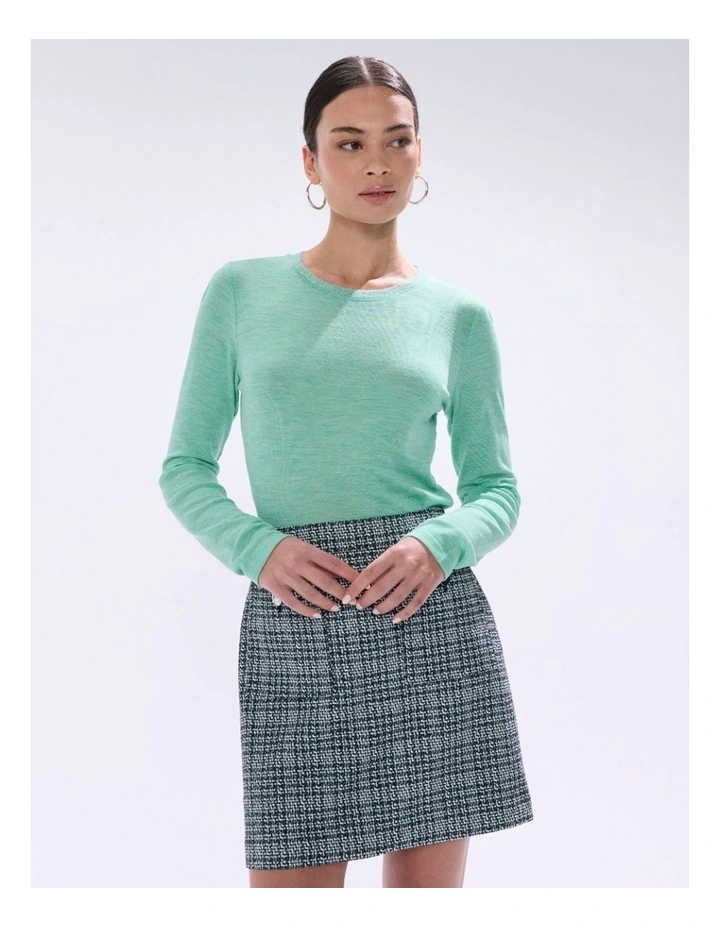 Bellamy Babywool Top in Apple Green image 2