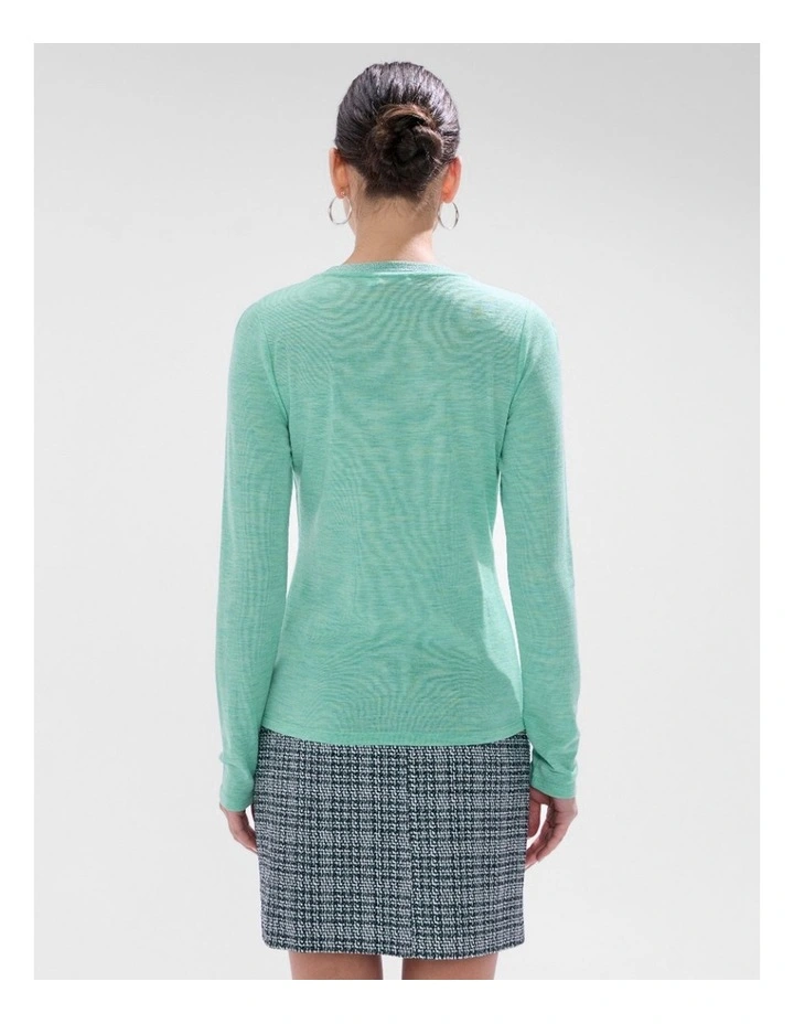 Bellamy Babywool Top in Apple Green image 3