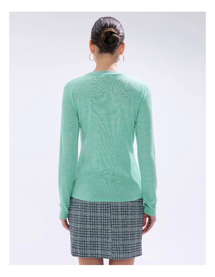Bellamy Babywool Top in Apple Green image 4