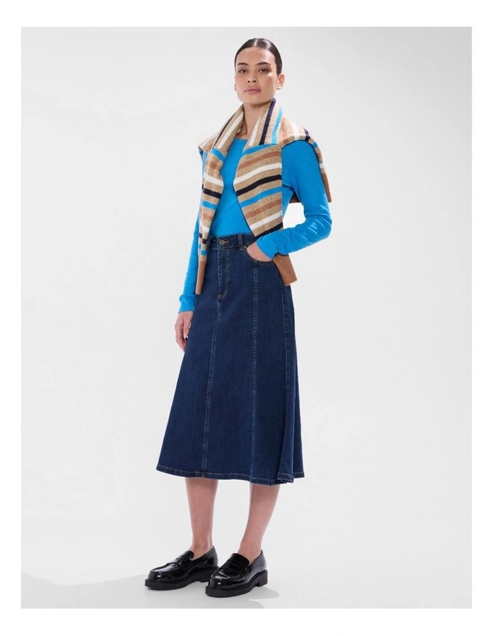 Bellamy Babywool Top in Bright Blue image 2