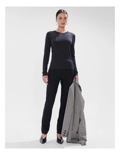 Bellamy Babywool Top in Charcoal Melange