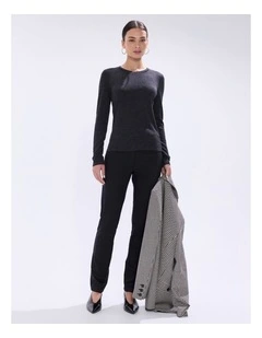Bellamy Babywool Top in Charcoal Melange