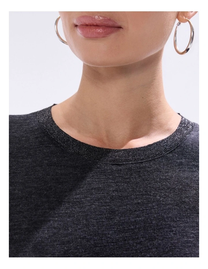 Bellamy Babywool Top in Charcoal Melange image 3