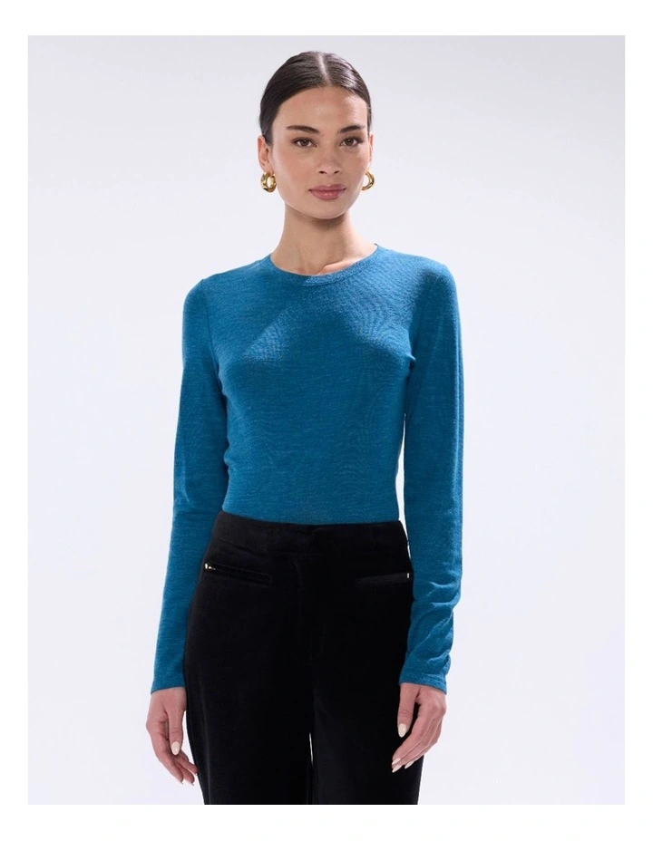 Bellamy Babywool Top in Teal image 1