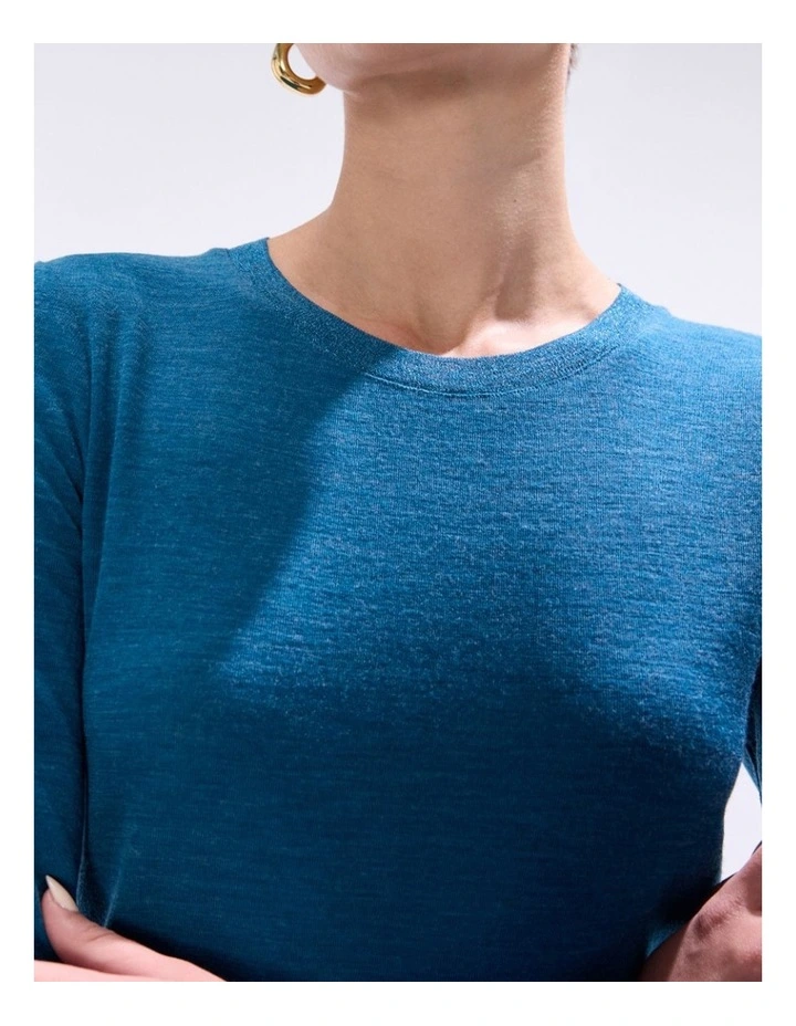 Bellamy Babywool Top in Teal image 2