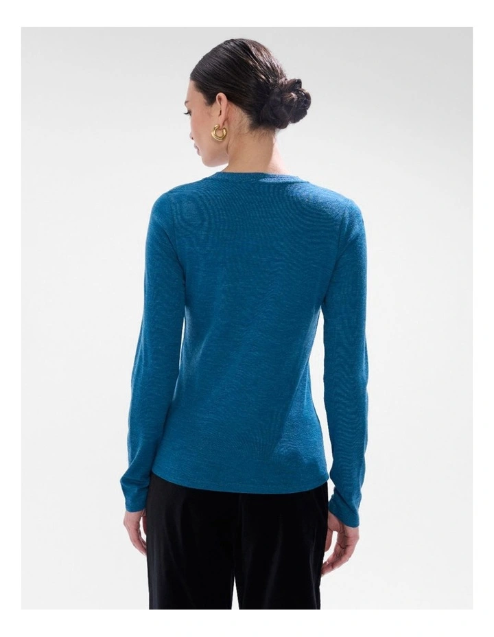 Bellamy Babywool Top in Teal image 3