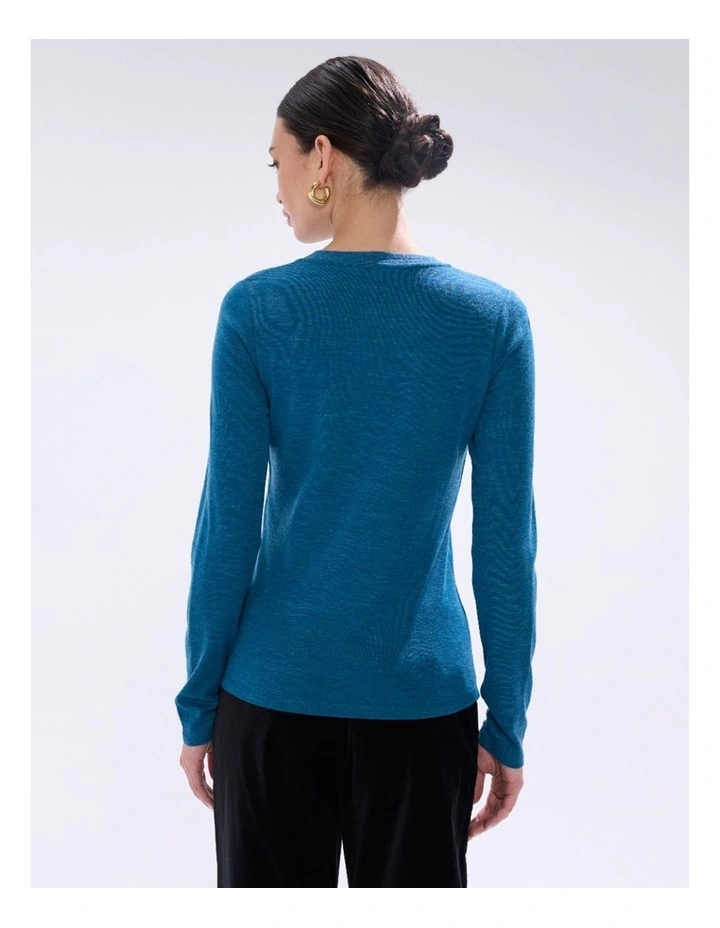 Bellamy Babywool Top in Teal image 3
