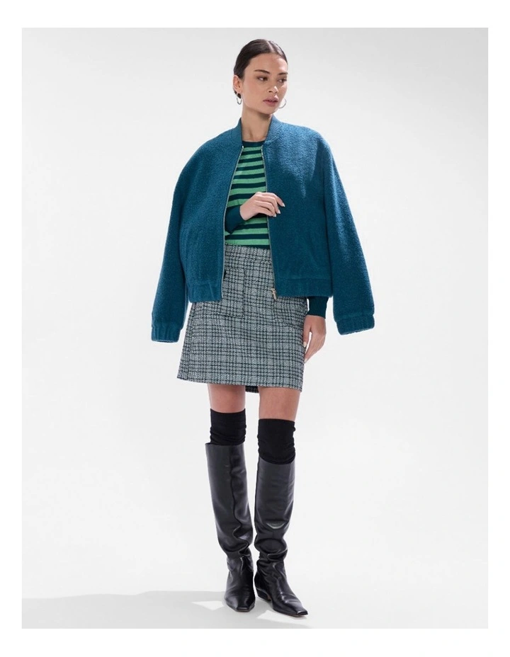 Let Go Csc Stripe Knit in Green Stripe image 2