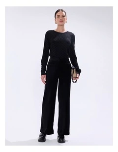 Siren Shimmer Knit in Black